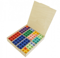 Нумирошка. Набор цветных пластиковых форм 80 шт. в коробке по методике Нумикон - fgospostavki.ru - Хабаровск