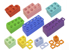 Нумирошка. Набор цветных пластиковых форм 100 шт. по методике Нумикон - fgospostavki.ru - Хабаровск