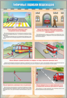 Стенд "Типичные ошибки пешеходов" - fgospostavki.ru - Хабаровск