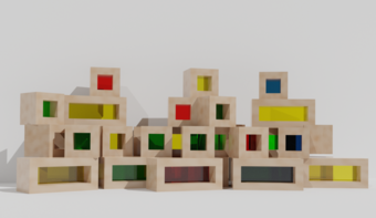 Детский развивающий набор из разноцветных элементов - fgospostavki.ru - Хабаровск