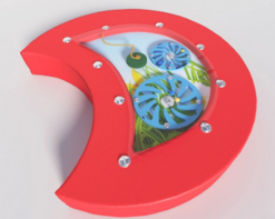 Настенный игровой модуль в виде части гусеницы с весами - fgospostavki.ru - Хабаровск