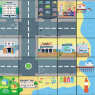 Тематическое поле-маршрутизатор «На берегу моря» для мини-робота Bee-Bot/Blue-Bot - fgospostavki.ru - Хабаровск