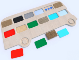 Тактильные разноцветные дощечки «Автобус» - fgospostavki.ru - Хабаровск