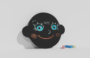 Фигурная грифельная меловая доска на тему эмоций - fgospostavki.ru - Хабаровск