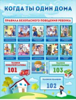 Стенд "Когда ты один дома" - fgospostavki.ru - Хабаровск