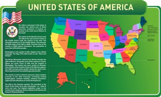 Стенд "United States Of America" - fgospostavki.ru - Хабаровск