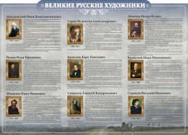 Стенд "Великие русские художники" - fgospostavki.ru - Хабаровск