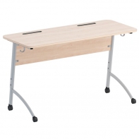 Стол двухместный ученический регулируемый на плоскоовальной трубе - fgospostavki.ru - Хабаровск