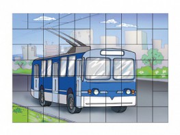 Магнитный пазл "Троллейбус" - fgospostavki.ru - Хабаровск