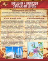 Стенд "Населения и хозяйство Зарубежной Европы" - fgospostavki.ru - Хабаровск