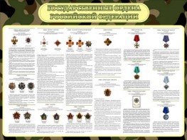 Стенд "Государственные ордена РФ" - fgospostavki.ru - Хабаровск