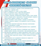 Стенд "Техника безопасности на уроках физкультуры" - fgospostavki.ru - Хабаровск