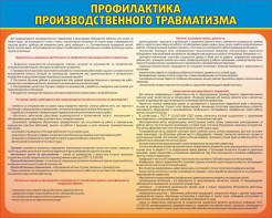 Стенд "Профилактика производственного травматизма" - fgospostavki.ru - Хабаровск