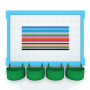  Элемент конструктора одиночный одноцветный Color Blocks 100 штук - fgospostavki.ru - Хабаровск